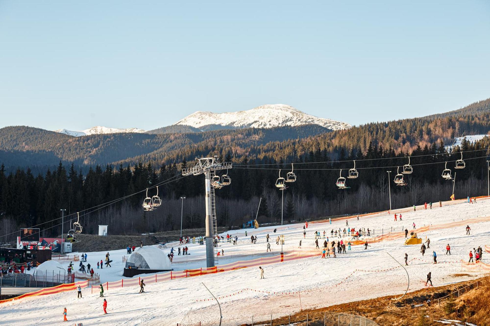 Hvoya Apart-Hotel & Spa Bukovel Bagian luar foto